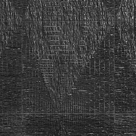 Bansu Carved Black Jade 16x16 Textured Honed Marble Tile