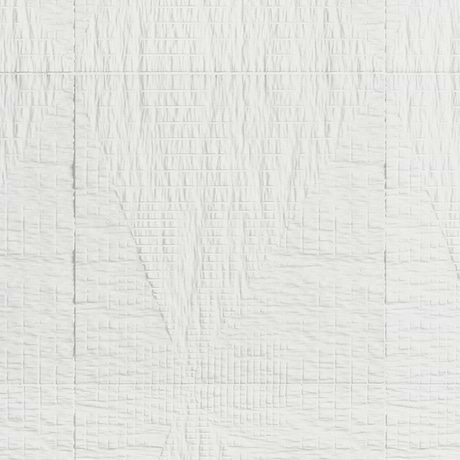 Bansu Carved White Thassos 16x16 Textured Honed Marble Tile