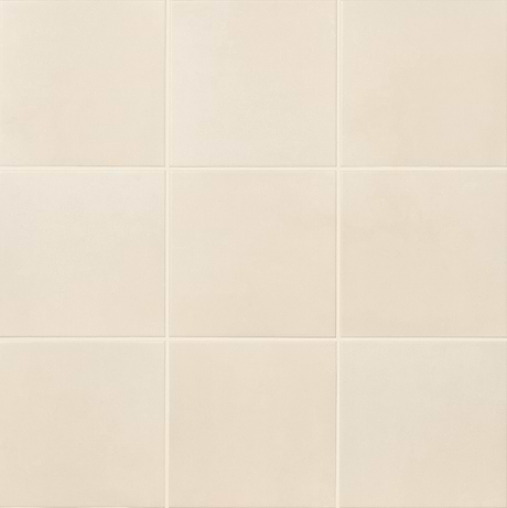 Art Geo Bone White 8x8 Matte Porcelain Tile by Elizabeth Sutton