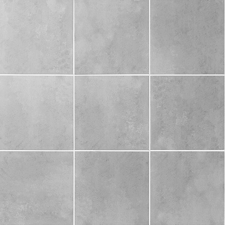 Art Geo  Cement Gray 8x8 Matte Porcelain Tile by Elizabeth Sutton
