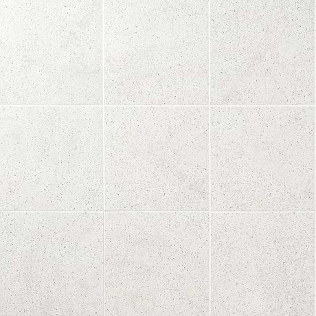 Art Geo  Terrazzo White Grigio 8x8 Matte Porcelain Tile by Elizabeth Sutton
