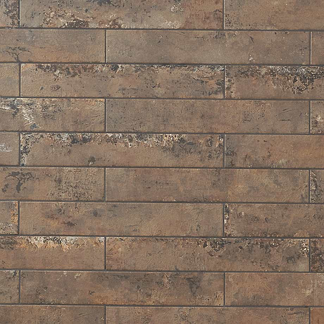 Portrait Copper 2x14 Matte Porcelain Subway Tile