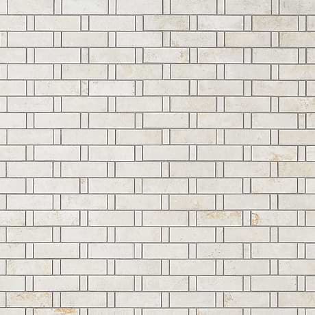 Portrait Ivory Beige 1x3 Weave Matte Porcelain Mosaic