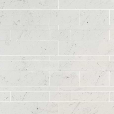 DreamStone Carrara Giola White Railroad Matte Porcelain Mosaic