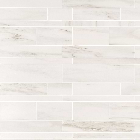 dreamstone Dolomite Snow White Railroad Matte Porcelain Mosaic