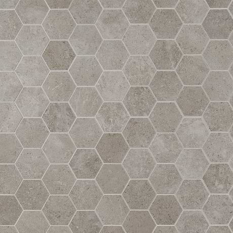 New Rock Tortora Beige 3" Hexagon Matte Porcelain Mosiac