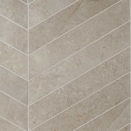 New Rock Tortora Beige 4x21 Chevron Matte Porcelain Tile