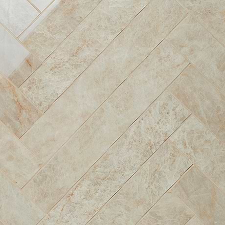 Grand Taj Mahal Fawn Beige 4x24 Stone Look Polished Porcelain Tile