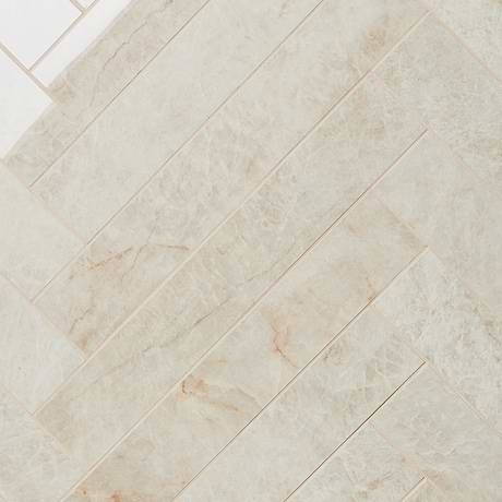 Grand Taj Mahal Pearl Beige 4x24 Stone Look Polished Porcelain Tile