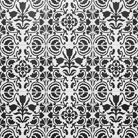 Elowynn Haven & Belle Eclipse White 8x8 Matte Porcelain Tile by Kravet