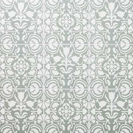 Elowynn Haven & Belle Seafoam Green 8x8 Matte Porcelain Tile by Kravet