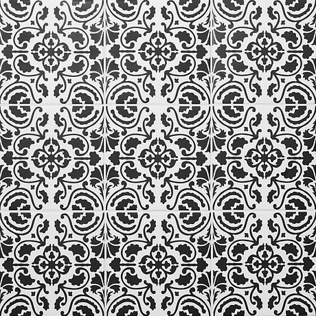 Elowynn Haven Eclipse White 8x8 Matte Porcelain Tile by Kravet