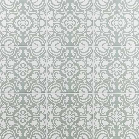 Elowynn Haven Seafoam Green 8x8 Matte Porcelain Tile by Kravet