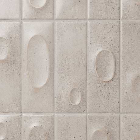 Telos Deco Ivory White 4x12 Terracotta Look Matte Ceramic Tile