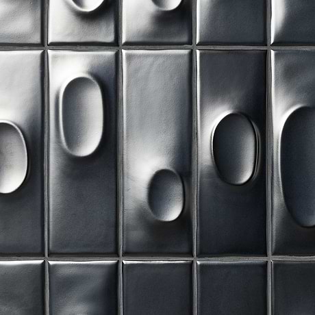 Telos Deco Midnight Metallic 4x12 Matte Ceramic Tile