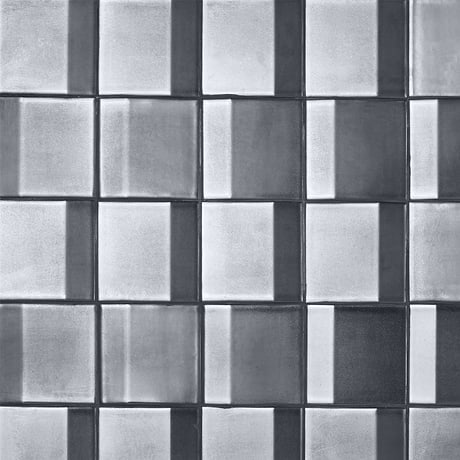 Zeal Edge Gunmetal Gray 5x5 3D Glazed Porcelain Tile