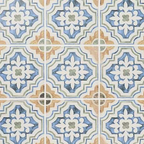 Saltillo Sol Multicolor 9x9 Matte Porcelain Tile