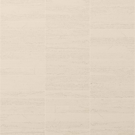 Treveso Beige 1x6 Stacked Limestone Look Matte Porcelain Mosaic Tile