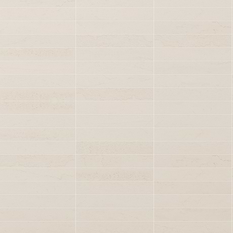 Treveso Cream 1x6 Stacked Limestone Look Matte Porcelain Mosaic Tile