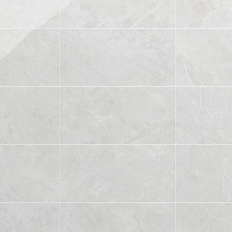 Boscato Cream White 12x24 Marble Look Polished Porcelain Tile