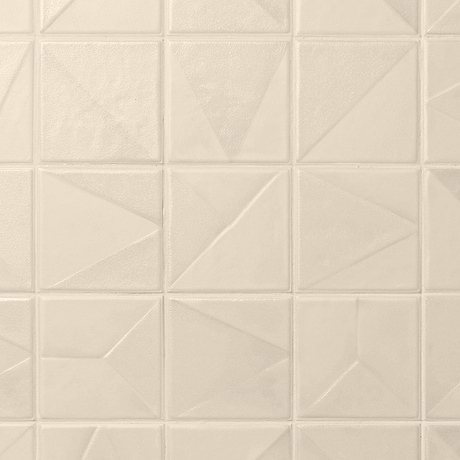 Valenova Deco Taupe 5x5 Textured Matte Ceramic Tile by Stacy Garcia