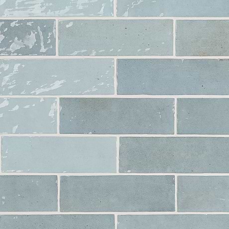 Portmore Sky Blue 3x8 Glossy Ceramic Subway Tile