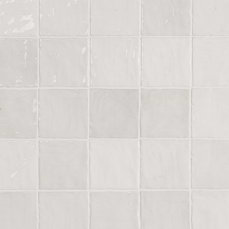 Portmore White 4x4 Glossy Ceramic Tile
