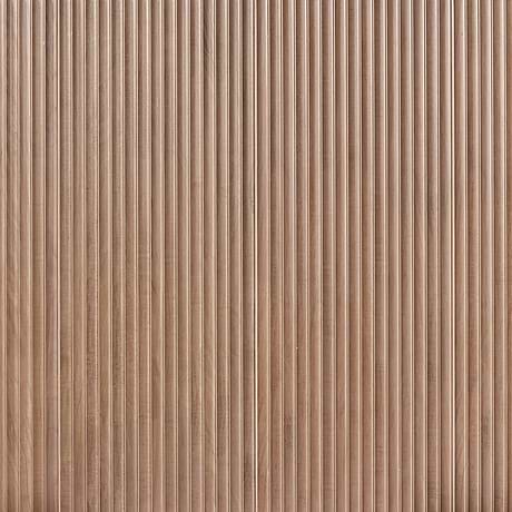 Arket Chestnut Brown 18x48 Fluted Wood Look Matte Ceramic Tile