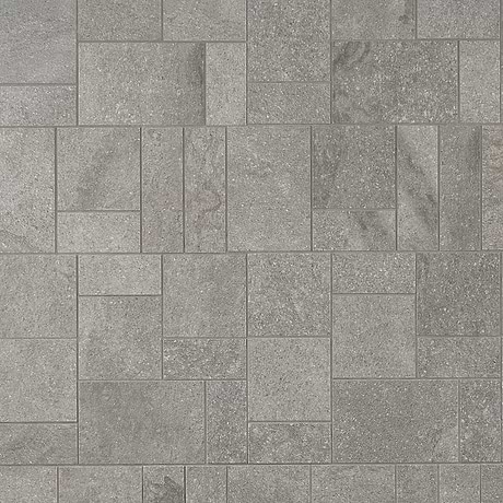 Acadia   French Pattern Slate Gray Matte Porcelain Mosaic Tile