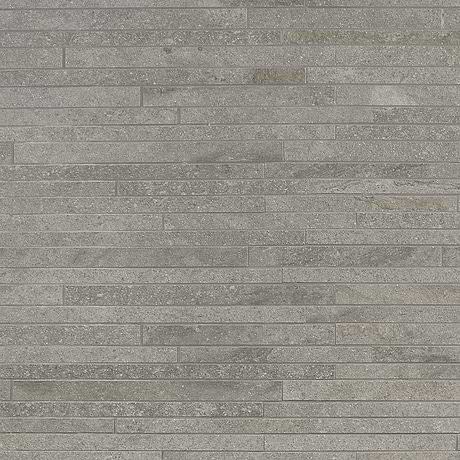 Acadia  Thin Strip Slate Gray Matte Porcelain Mosaic Tile