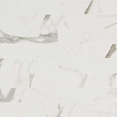 Versilia Statuario White 3X12 Polished Porcelain Suwbay Tile