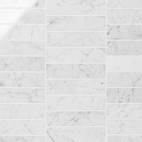 Bianco Carrara 2x8 Polished Marble Tile