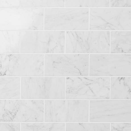 Bianco Carrara 3x6 Polished Marble Tile