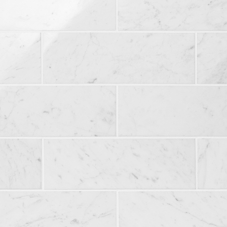 Bianco Carrara 4x12 Polished Marble Tile