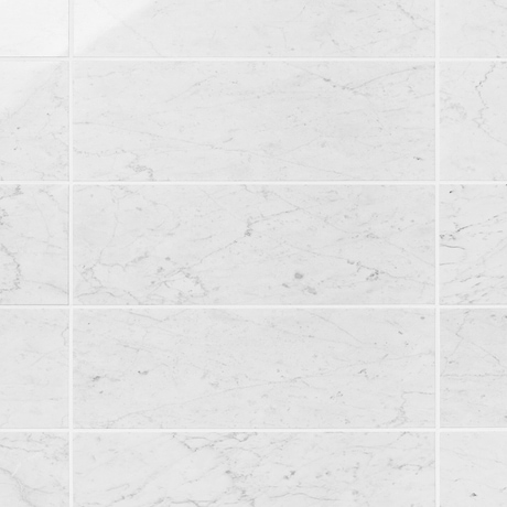Bianco Carrara 6x18 Polished Marble Tile