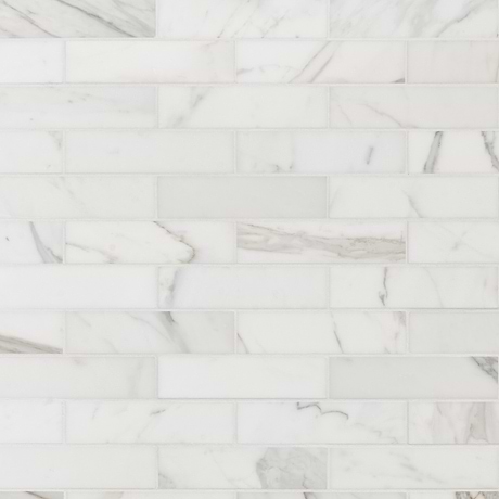 Calacatta Gold 2x8 Honed Marble Subway Tile