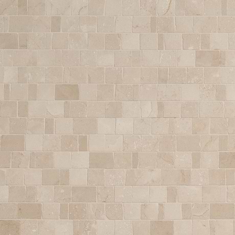 Avanti Crema Marfil Hand Clipped Joint Honed Marble Mosaic Tile