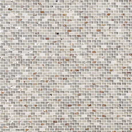 Paragon Calico Beige 1/2x1 Mini Brick Marble & Glass Mosaic