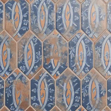 Morocco Medina Multicolor 4x8 Picket Matte Porcelain Tile