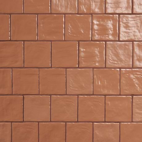 Montauk Terracotta 4x4 Mixed Finish Ceramic Tile