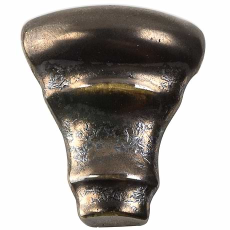 Nabi Metallic Copper Crackled Glass Chair Rail Corner Piece
