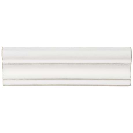 Nabi  Natural White 2x6 Crackled Glass Chair Rail Liner