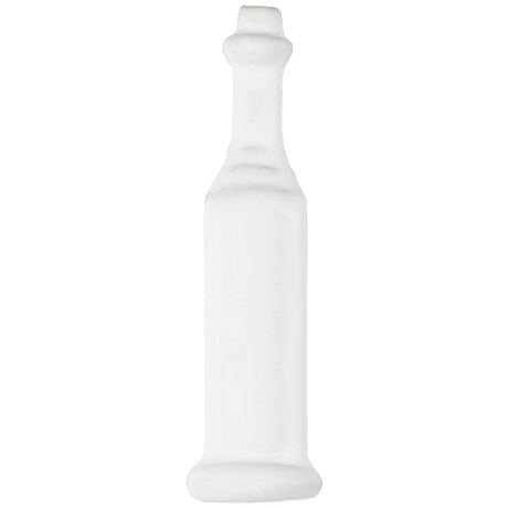 Nabi Natural White 1x6 Glossy Glass Corner Base Molding