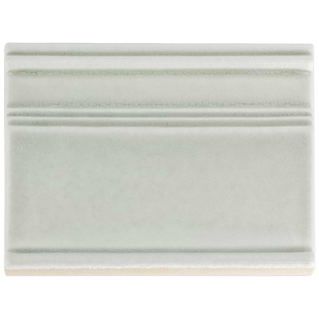 Nabi Tundra Gray 6x8 Crackled Glossy Glass Base Molding Liner