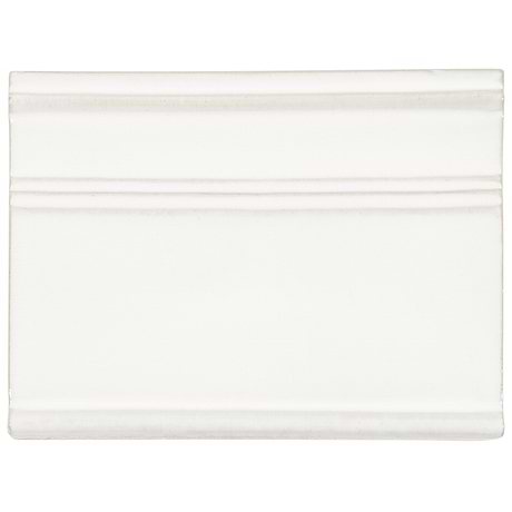 Nabi Natural White 6x8 Glossy Glass Base Molding Liner