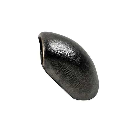 Nabi Metallic Gunmetal Gray 1x1 Matte Glass Pencil Corner Piece
