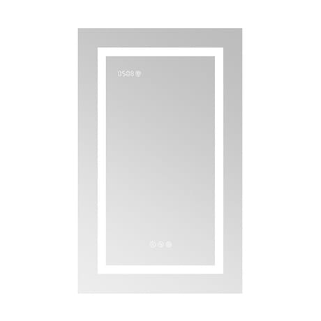 Rory Grooved 20x32" Rectangle Recessed or Wall Mounted Right-Hand LED Medicine Cabinet with Mirror