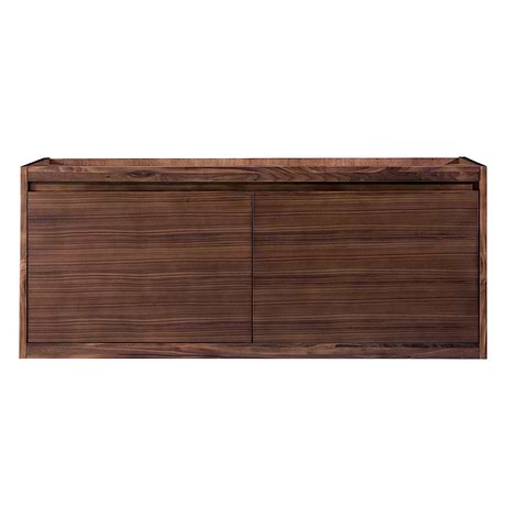 Mantova Mantova Mid-Century Walnut 48" Floating Vanity without Top by JMV