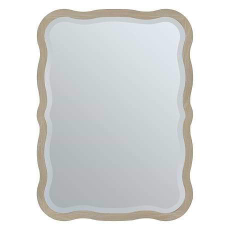 Rowyn Natural 28x38" Wavy Rectangle Mirror by JMV