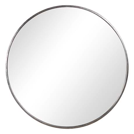 Simpla Halo Silver 35" Round Mirror